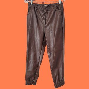 DOLLHOUSE VEGAN LEATHER JOGGER PANTS SIZE 10